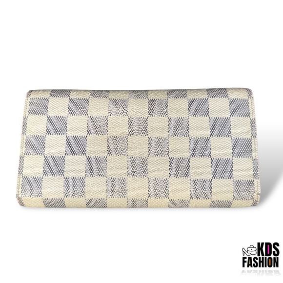 LOUIS VUITTON Damier Azur Portefeuille Sarah Long Wallet TS3101 - Picture 3 of 16